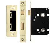 Zoo Hardware Contract Bathroom Lock (64mm OR 76mm), PVD Stainless Brass - ZBC64PVD