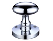Zoo Hardware Contract Oval Mortice Door Knobs, Polished Chrome - ZCB34CP (sold in pairs)