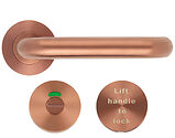 Zoo Hardware ZCS Architectural RTD Lever On Round Rose, PVD Satin Bronze - ZCS030LL-PVDBZ (sold in pairs)