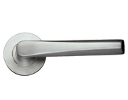 Zoo Hardware ZCS Architectural Designer Lever On Round Rose, Satin Stainless Steel - ZCS170SS (sold in pairs)