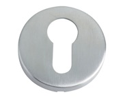 Zoo Hardware ZCS2 Contract Euro Profile Escutcheon, Satin Stainless Steel - ZCS2001SS