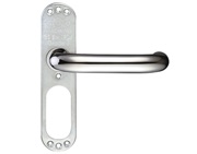 Zoo Hardware ZCS Architectural 19mm RTD Lever On Short Inner Backplate, Polished Stainless Steel - ZCSIP19SPPS (sold in pairs)