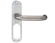Zoo Hardware ZCS Architectural 19mm RTD Lever On Short Inner Backplate, Satin Stainless Steel - ZCSIP19SP (sold in pairs)