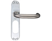 Zoo Hardware ZCS Architectural 22mm RTD Lever On Inner Backplate, Satin Stainless Steel - ZCSIP22SS (sold in pairs)