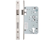 Zoo Hardware Vier 72mm c/c DIN Escape Lock (Square Or Radius Profile), Satin Stainless Steel - ZDL7260ESCSS