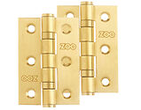 Zoo Hardware 3 Inch Grade 201 Hinge, Favo Satin Brass - ZHSS232-FSB (sold in pairs)