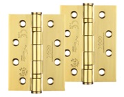 Zoo Hardware 4 Inch Grade 13 Ball Bearing Hinge, PVD Stainless Brass - ZHSS243PVD (sold in pairs)