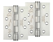 Zoo Hardware 4 Inch Grade 13 Ball Bearing Hinge, Satin Stainless Steel - ZHSS243SS (sold in pairs)