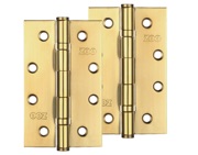 Zoo Hardware 4 Inch Grade 201 Slim Knuckle Bearing Hinge, PVD Stainless Brass - ZHSS63PVD (sold in pairs)