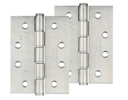 Zoo Hardware 4 Inch Grade 201 Washered Hinge, Satin Stainless Steel - ZHSSW243S (sold in pairs)