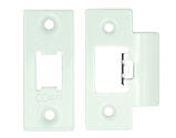 Zoo Hardware Face Plate And Strike Plate Accessory Pack, Powder Coated White - ZLAP01-PCW
