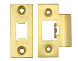 Zoo Hardware Face Plate And Strike Plate Accessory Pack, PVD Satin Brass - ZLAP01-PVDSB