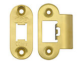 Zoo Hardware Radius Edge Face Plate And Strike Plate Accessory Pack, PVD Satin Brass - ZLAP01R-PVDSB