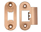 Zoo Hardware Radius Edge Face Plate And Strike Plate Accessory Pack, Tuscan Rose Gold - ZLAP01R-TRG