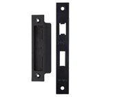 Zoo Hardware Face Plate And Strike Plate Accessory Pack, Powder Coated Black - ZLAP10BPCB
