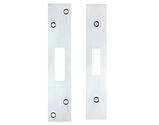 Zoo Hardware Face Plate And Strike Plate Accessory Pack, Satin Chrome - ZLAP11BSC