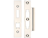 Zoo Hardware Face Plate And Strike Plate Accessory Pack For Horizontal Lock, Polished Nickel - ZLAP16BPN