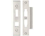 Zoo Hardware Face Plate And Strike Plate Accessory Pack For Horizontal Lock, Satin Nickel - ZLAP16BSN