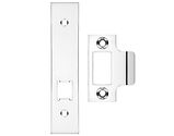 Zoo Hardware Face Plate And Strike Plate Accessory Pack For Horizontal Latch, Polished Nickel - ZLAP17BPN