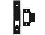 Zoo Hardware Face Plate And Strike Plate Accessory Pack For Horizontal Latch, Powder Coated Black - ZLAP17BPCB