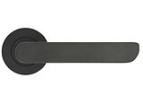 Zoo Hardware Stanza Valencia Contract Range Lever On Round Rose, Matt Black - ZPA040-MB (sold in pairs)