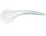 Zoo Hardware Stanza Merida Contract Range Lever On Round Rose, Polished Chrome - ZPA070-CP (sold in pairs)