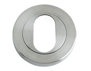 Zoo Hardware ZPS Oval Profile Escutcheon, Satin Stainless Steel - ZPS003SS