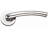 Zoo Hardware Stanza Assisi Lever On Round Rose, Polished Nickel - ZPZ010PN (sold in pairs)