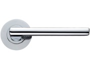 Zoo Hardware Stanza Venice Lever On Round Rose, Polished Chrome - ZPZ070CP (sold in pairs)