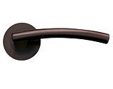 Zoo Hardware Stanza Amalfi Lever On Round Rose, Etna Bronze - ZPZ080-ETB (sold in pairs)