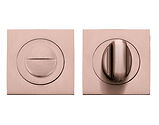 Zoo Hardware Stanza Square Bathroom Turn & Release, Tuscan Rose Gold - ZPZSQ004-TRG (Sold in Singles) 