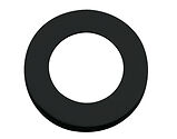 Zoo Hardware Spare Round Screw On Rose Pack (For ZPZ Handles), Oscuro Matt Black - ZPZSR-OMB