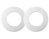 Zoo Hardware Spare Aluminium Push On Rose Pack (For Zoo Aluminium Pull Handles), Satin Aluminium - ZRP05SA (sold in pairs)