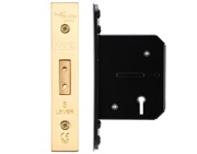 Zoo Hardware 5 Lever Dead Lock (67.5mm OR 79.5mm), PVD Stainless Brass - ZUKD564PVD