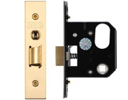 Zoo Hardware UK Replacement Oval Night Latch (65.5mm OR 78mm), PVD Stainless Brass - ZURNL64PVD