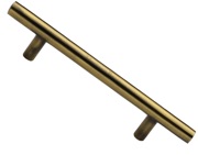 Heritage Brass T Bar Design Cabinet Pull Handle (101mm, 128mm, 160mm OR 203mm C/C), Antique Brass - C0361-AT