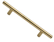 Heritage Brass T Bar Design Cabinet Pull Handle (101mm, 128mm, 160mm OR 203mm C/C), Polished Brass - C0361-PB
