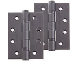 Frelan Hardware 4 Inch Fire Rated Stainless Steel Ball Bearing Hinges, Dark Bronze - J9500DB (sold in pairs)