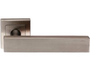 Eurospec Carla Rectangular Stainless Steel Door Handles - Satin Stainless Steel - SSL1403SSS (sold in pairs)