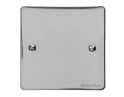 M Marcus Electrical Elite Flat Plate Single Section Blank Plate - Polished Chrome - T02.931.PC
