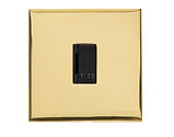M Marcus Electrical Winchester Single 13 AMP Fused Unswitched Spur, Polished Brass - W01.650.BK